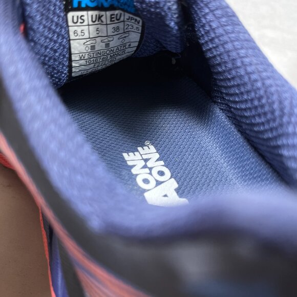 Hoka One One Stinson ATR 4 Trail Running Shoes - Women's Size 6.5 - Blue - Picture 10 of 10